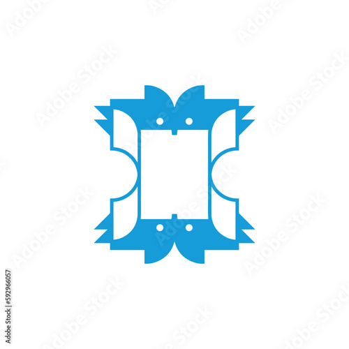 Anatolian Culture Motif Colorful Abstract Carpet and Rug Pattern Logo Turkish Design Template Vector a216