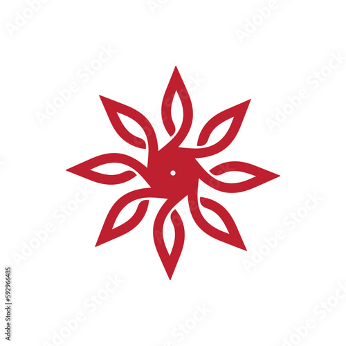 Anatolian Culture Motif Colorful Abstract Carpet and Rug Pattern Logo Turkish Design Template Vector a236