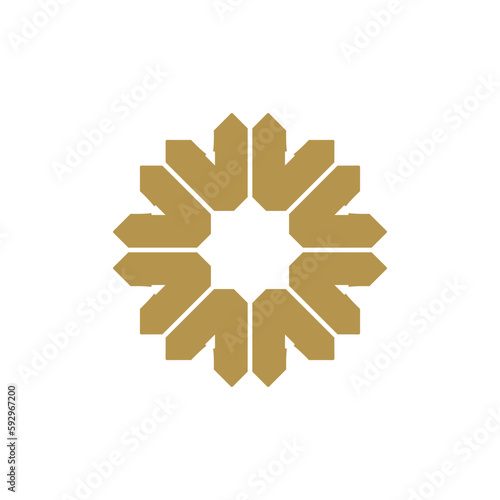 Anatolian Culture Motif Colorful Abstract Carpet and Rug Pattern Logo Turkish Design Template Vector a261