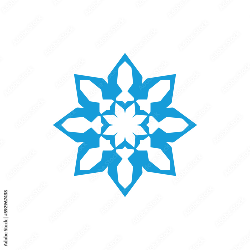 Obraz premium Anatolian Culture Motif Colorful Abstract Carpet and Rug Pattern Logo Turkish Design Template Vector a276