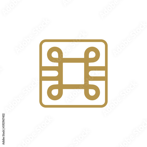Anatolian Culture Motif Colorful Abstract Carpet and Rug Pattern Logo Turkish Design Template Vector a274