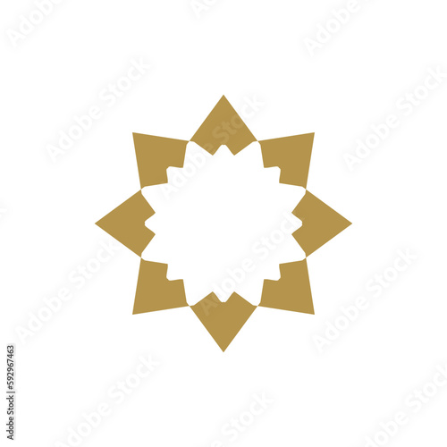 Anatolian Culture Motif Colorful Abstract Carpet and Rug Pattern Logo Turkish Design Template Vector a278