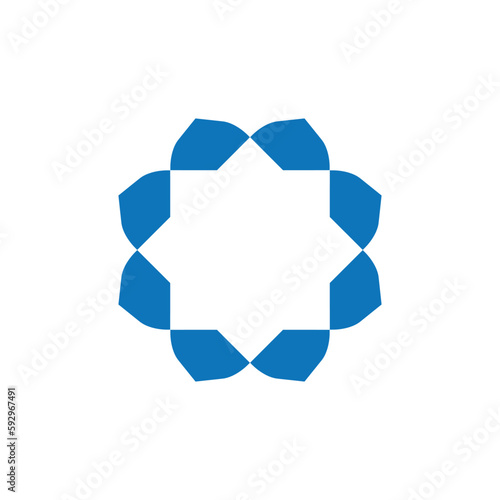 Anatolian Culture Motif Colorful Abstract Carpet and Rug Pattern Logo Turkish Design Template Vector a281
