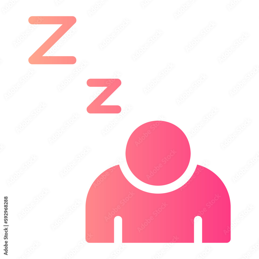 sleepy gradient icon sleepy gradient icon