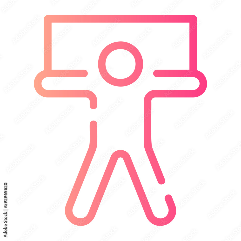 overload gradient icon overload gradient icon