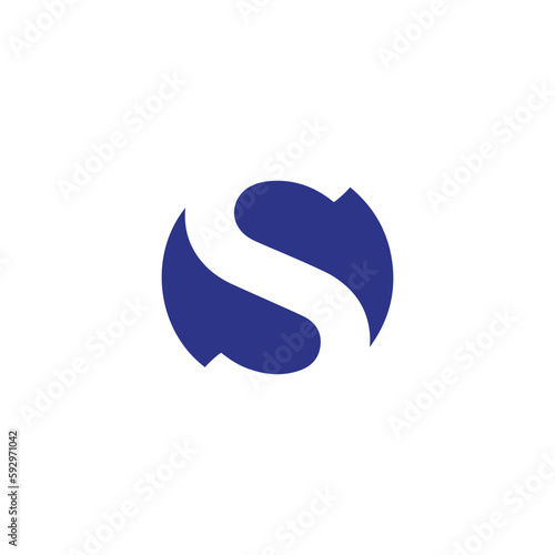 s logo design easy catchy s symbol