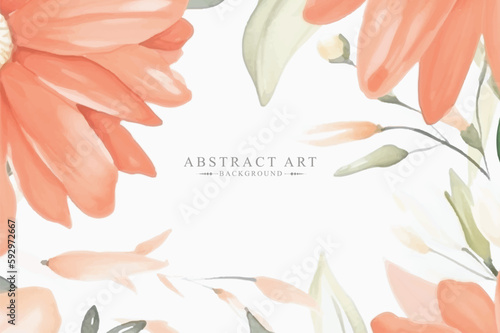 Fototapeta Naklejka Na Ścianę i Meble -  Abstract watercolor art background vector. Luxury cover design with text, golden texture and brush style. Vector background for banner, poster, wedding card, invitation card	