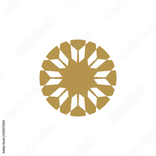 Style Luxury Idea Pattern Unique Colorful Abstract Mandala Logo Design Template Vector a35