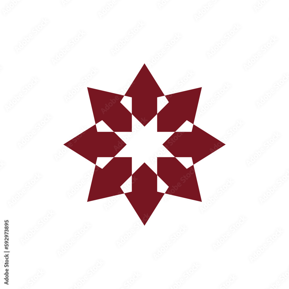 Fototapeta premium Style Luxury Idea Pattern Unique Colorful Abstract Mandala Logo Design Template Vector a58