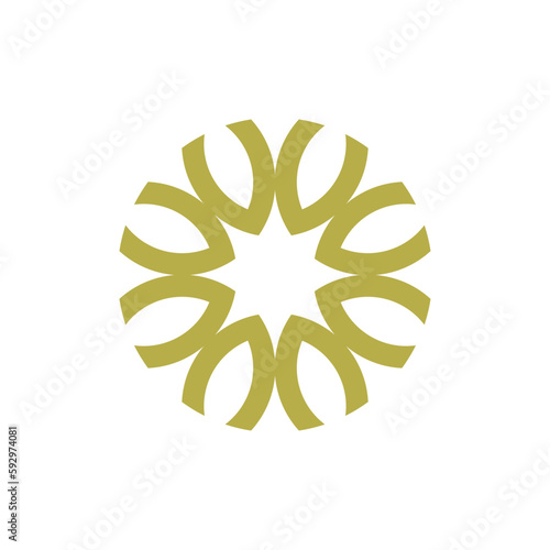 Style Luxury Idea Pattern Unique Colorful Abstract Mandala Logo Design Template Vector a69