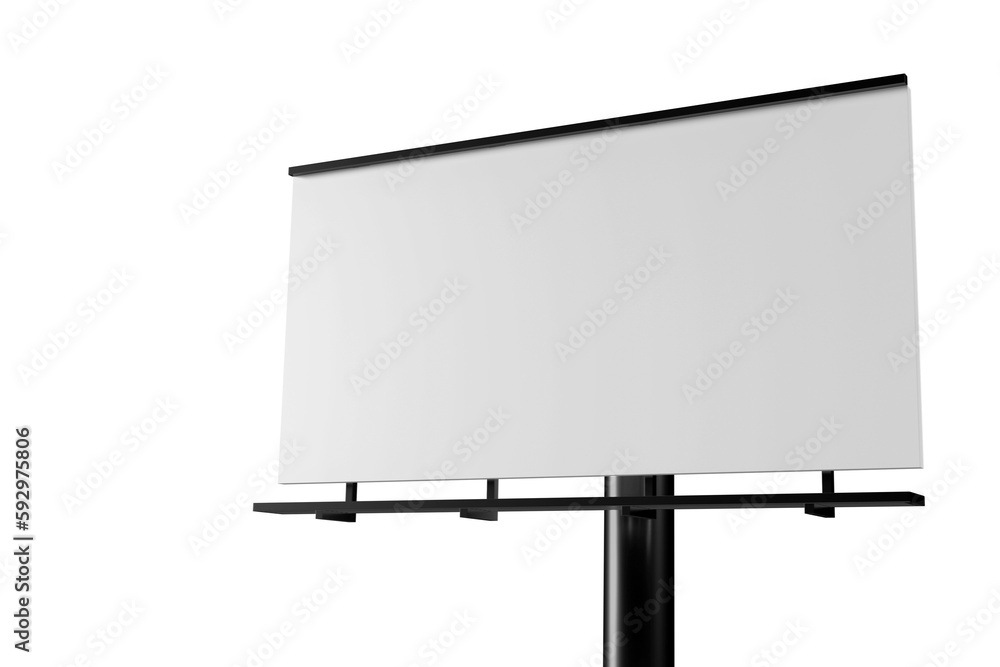 blank billboard isolated white transparant background blank billboard isolated white transparant background