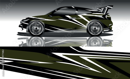 Race car wrap decal designs