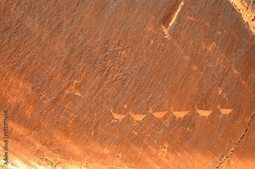 фотографія Petroglyphs Native American Rock Art