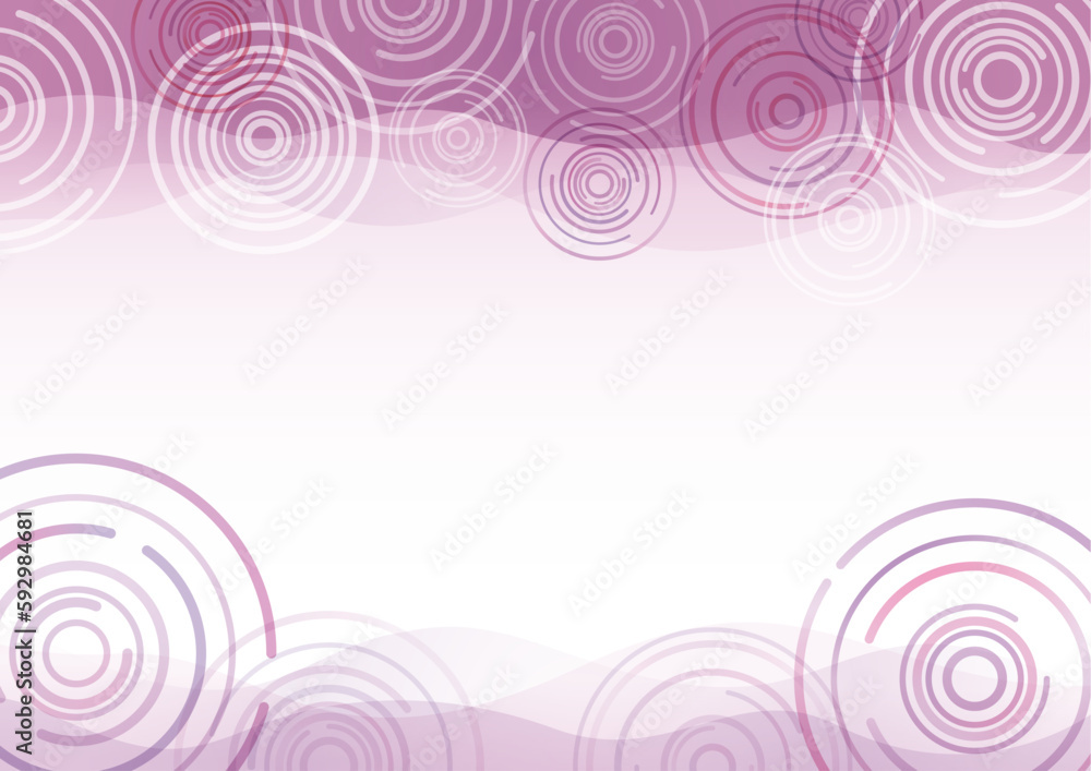 紫色の波紋、渦巻のような模様のある背景