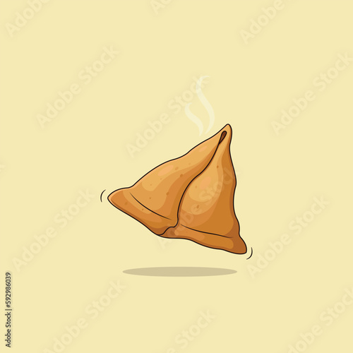 Samosa Flat Vector