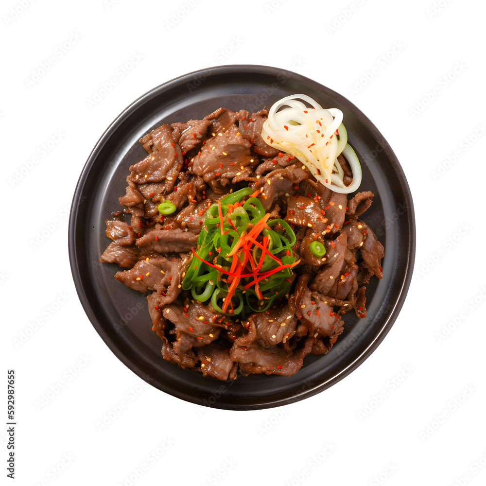 Delicious bulgogi with rice recipe korean food Delicious bulgogi with rice recipe korean food