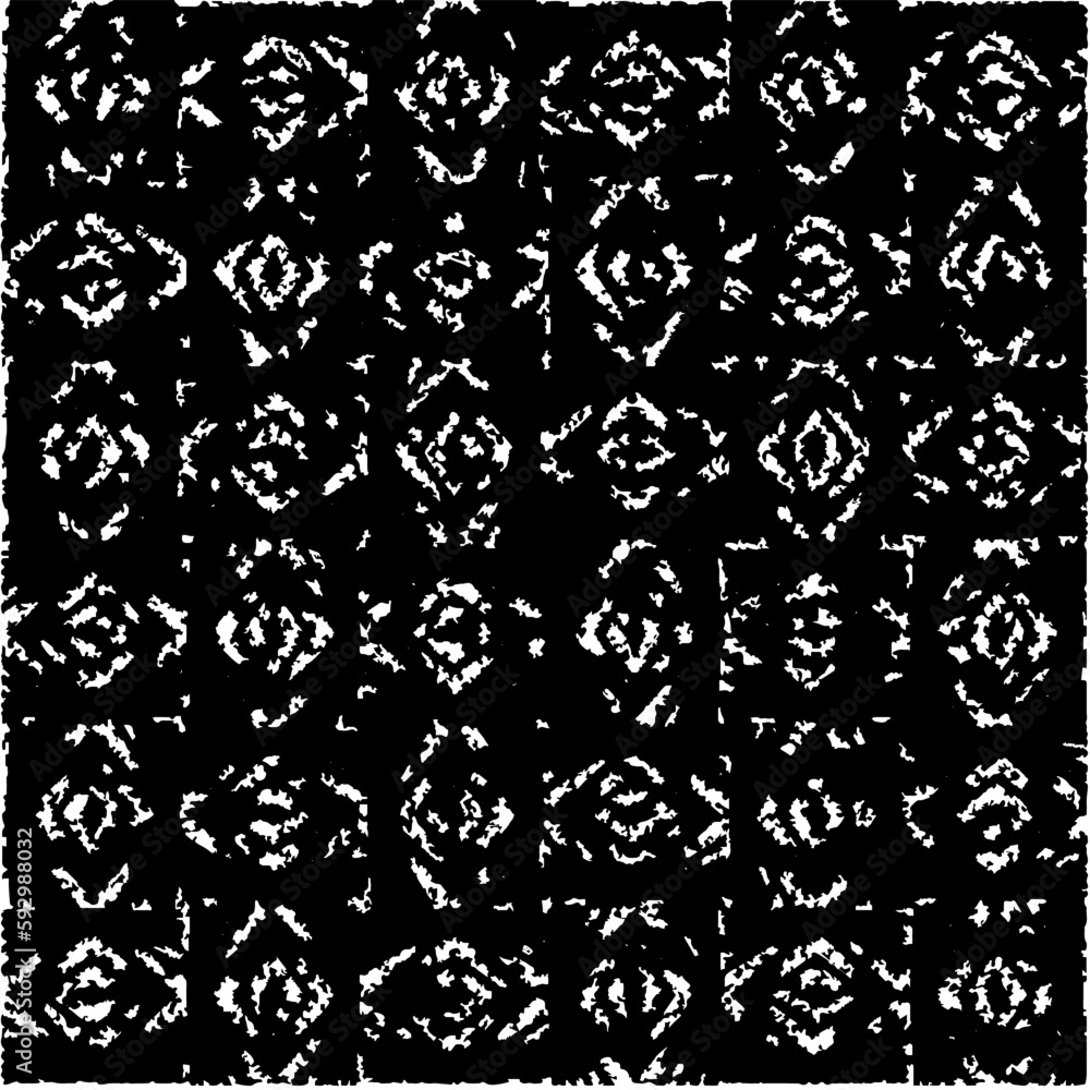 Grunge background with abstract shapes. Black and white texture. Seamless monochrome repeating pattern for decor, fabric, cloth. Grunge background with abstract shapes. Black and white texture. Seamless monochrome repeating pattern for decor, fabric, cloth.