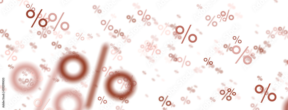 percent sign rain  percentage icon interest rate - obrazy, fototapety, plakaty 