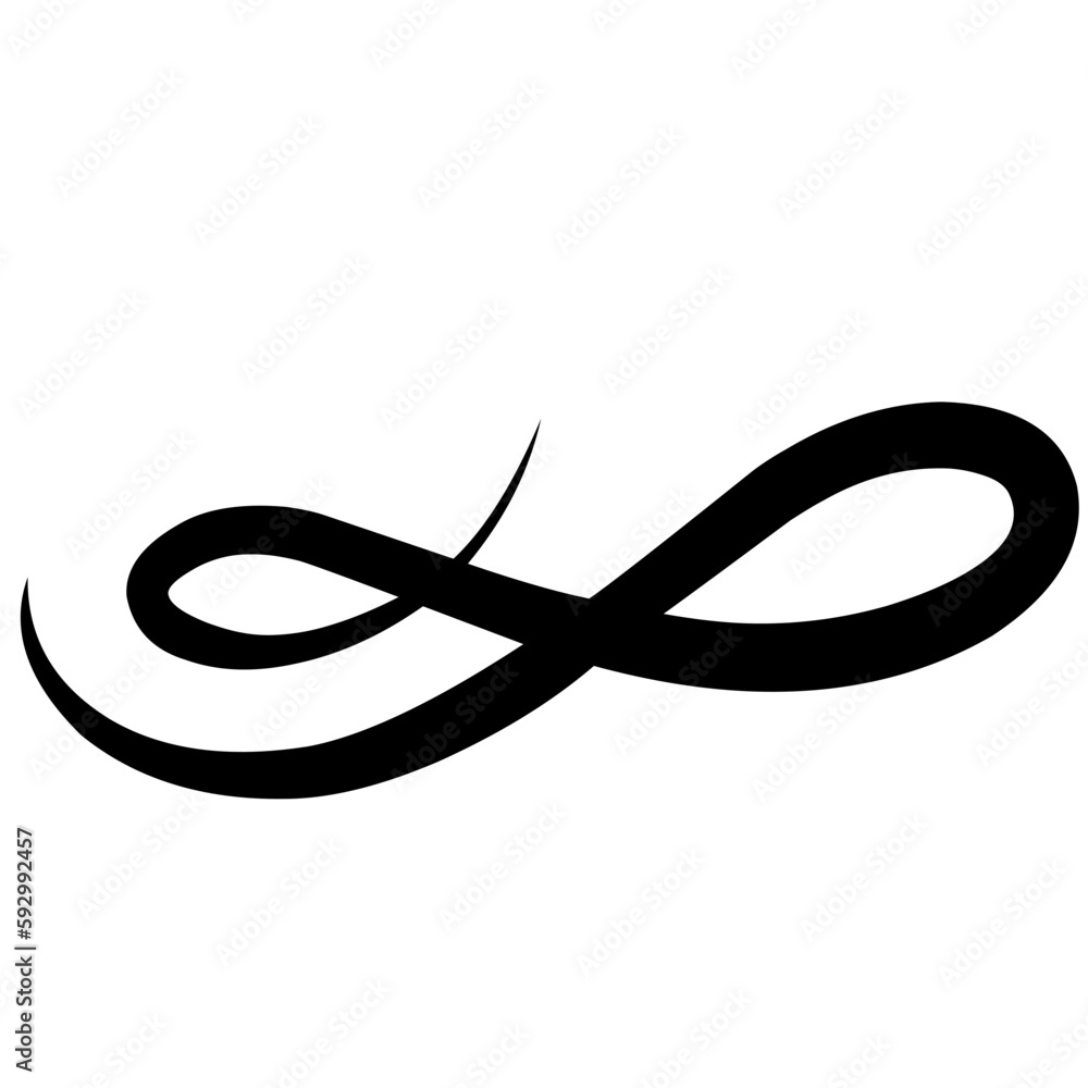 Swirl stroke ornament. Ornamental curls, swirls dividers and filigree ornament vector illustration Swirl stroke ornament. Ornamental curls, swirls dividers and filigree ornament vector illustration