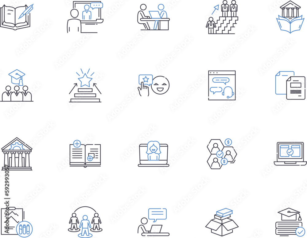 Learning business outline icons collection. business, learning, marketing, strategies, entrepreneurship, finance, sales vector and illustration concept set. management,investment,networking linear Learning business outline icons collection. business, learning, marketing, strategies, entrepreneurship, finance, sales vector and illustration concept set. management,investment,networking linear