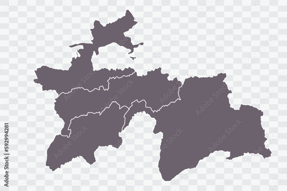 Tajikistan Map Grey Color on White Background quality files Png Tajikistan Map Grey Color on White Background quality files Png