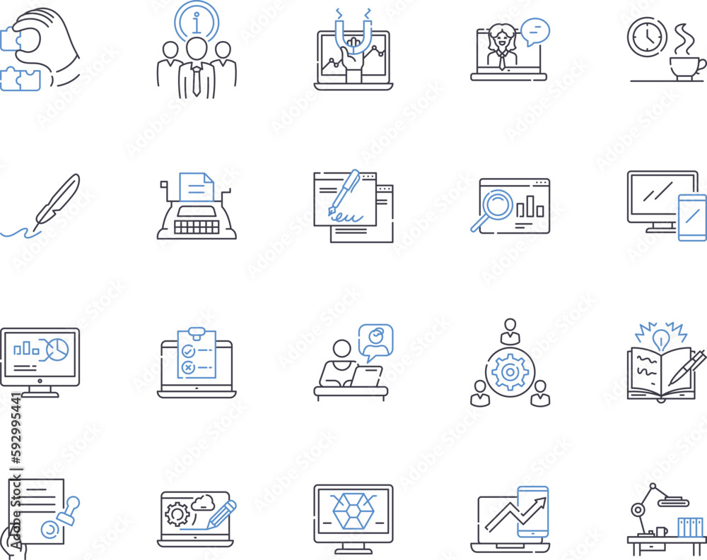 Workflow and career outline icons collection. career, workflow, jobs, skills, success, progression, pathways vector and illustration concept set. dreams, challenges, growth linear signs Workflow and career outline icons collection. career, workflow, jobs, skills, success, progression, pathways vector and illustration concept set. dreams, challenges, growth linear signs