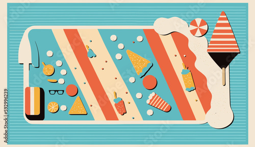 Beach Day Treats: Cooling Down with Popsicles and Ice Cream