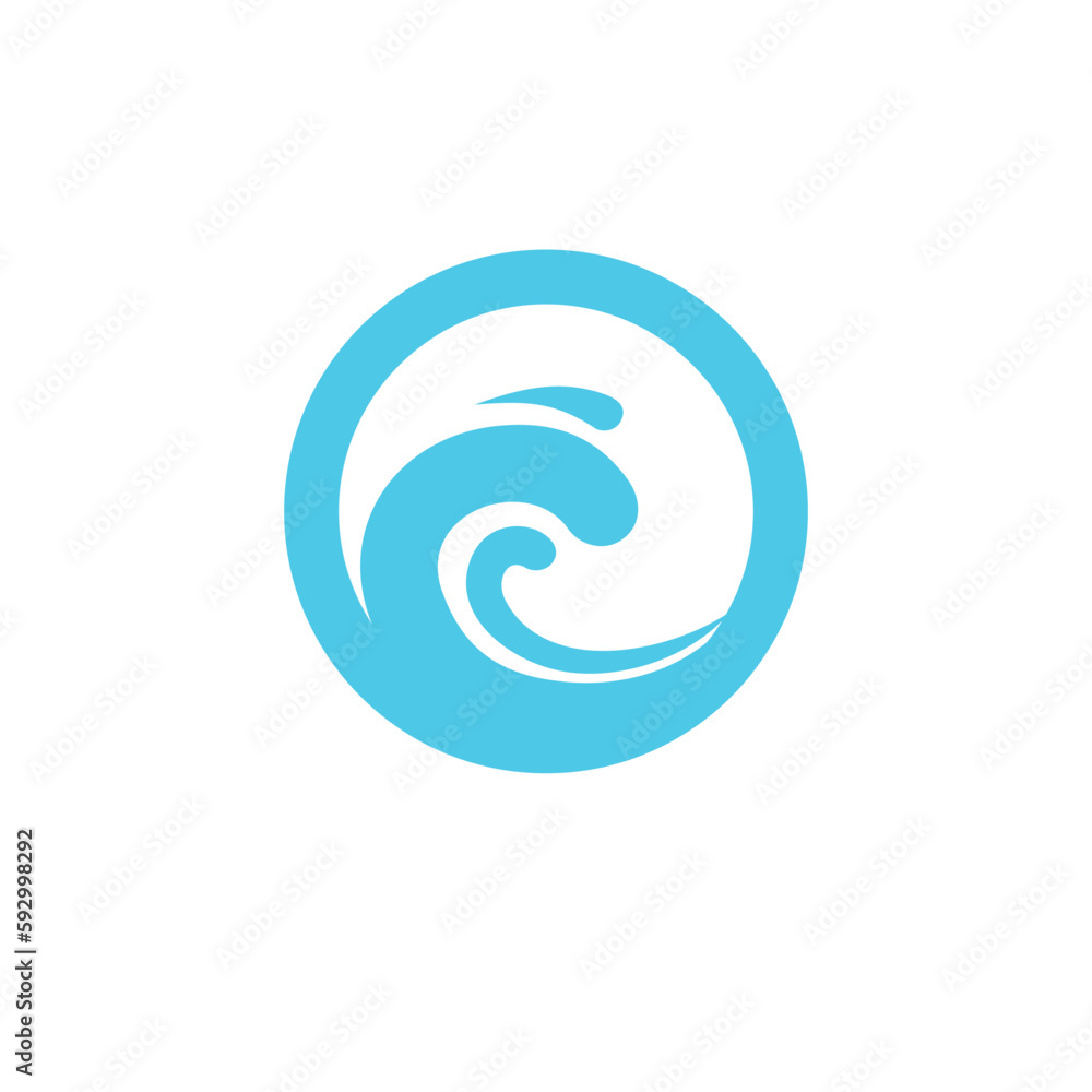 abstract waves with circles abstract waves with circles