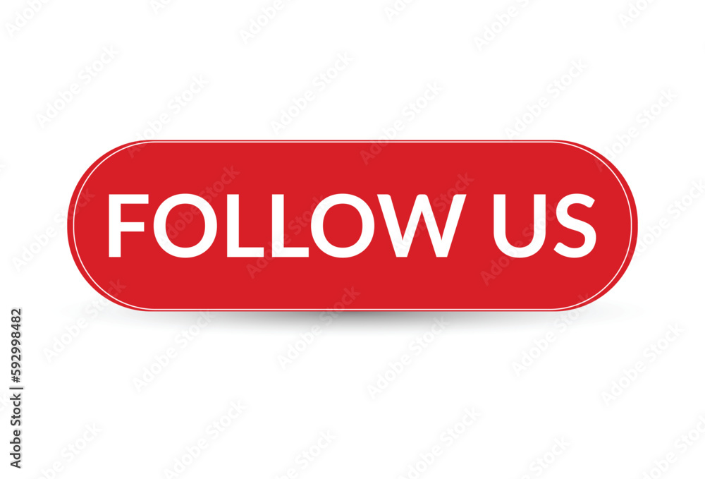 Follow us white background.The concept of the social network.Vector illustration. Follow us white background.The concept of the social network.Vector illustration.