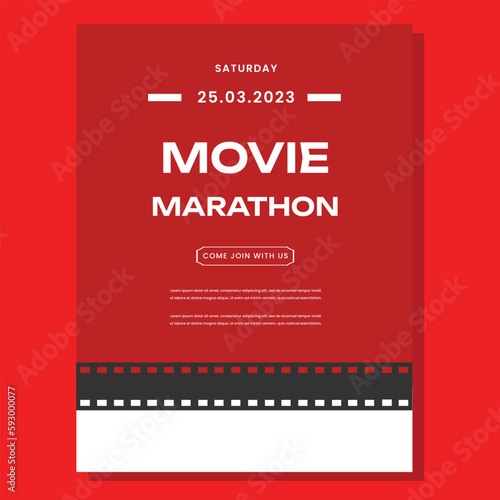 Movie Night Event Flyer Layout