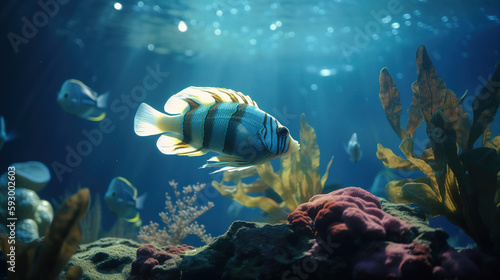 fish in the ocean created with Generative AI Technology