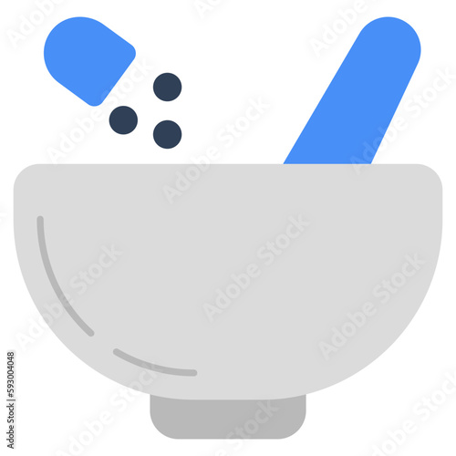 Modern design icon of pestle mortar