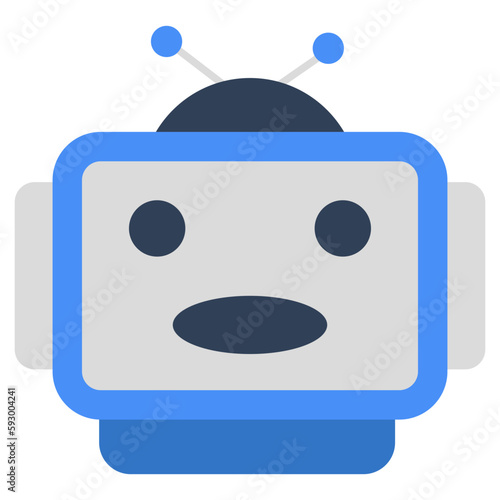 An icon design of talk bot