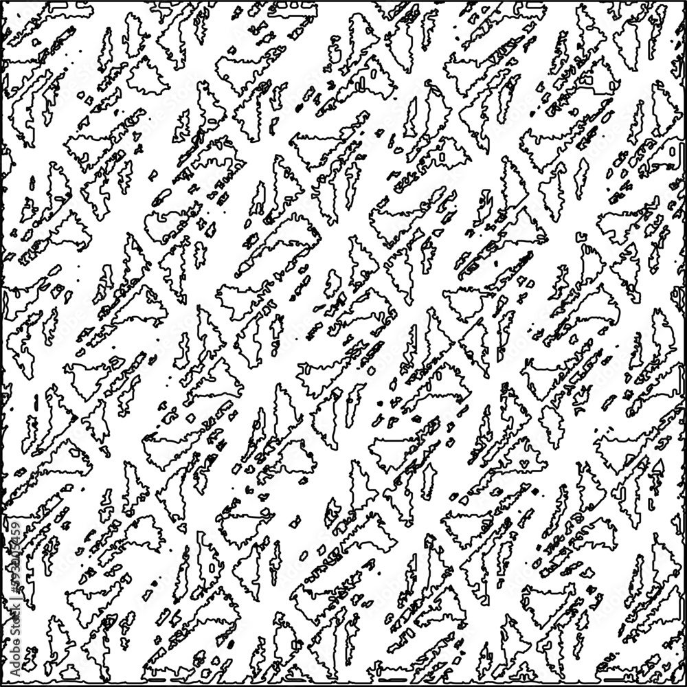 Texture with figures from lines.Abstract grunge background. Black and white pattern for web page, textures, card, poster, fabric, textile. Monochrome graphic repeating design. Texture with figures from lines.Abstract grunge background. Black and white pattern for web page, textures, card, poster, fabric, textile. Monochrome graphic repeating design.