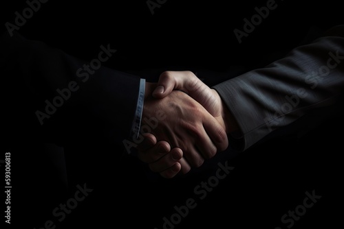 Business partnership meeting, handshake. 