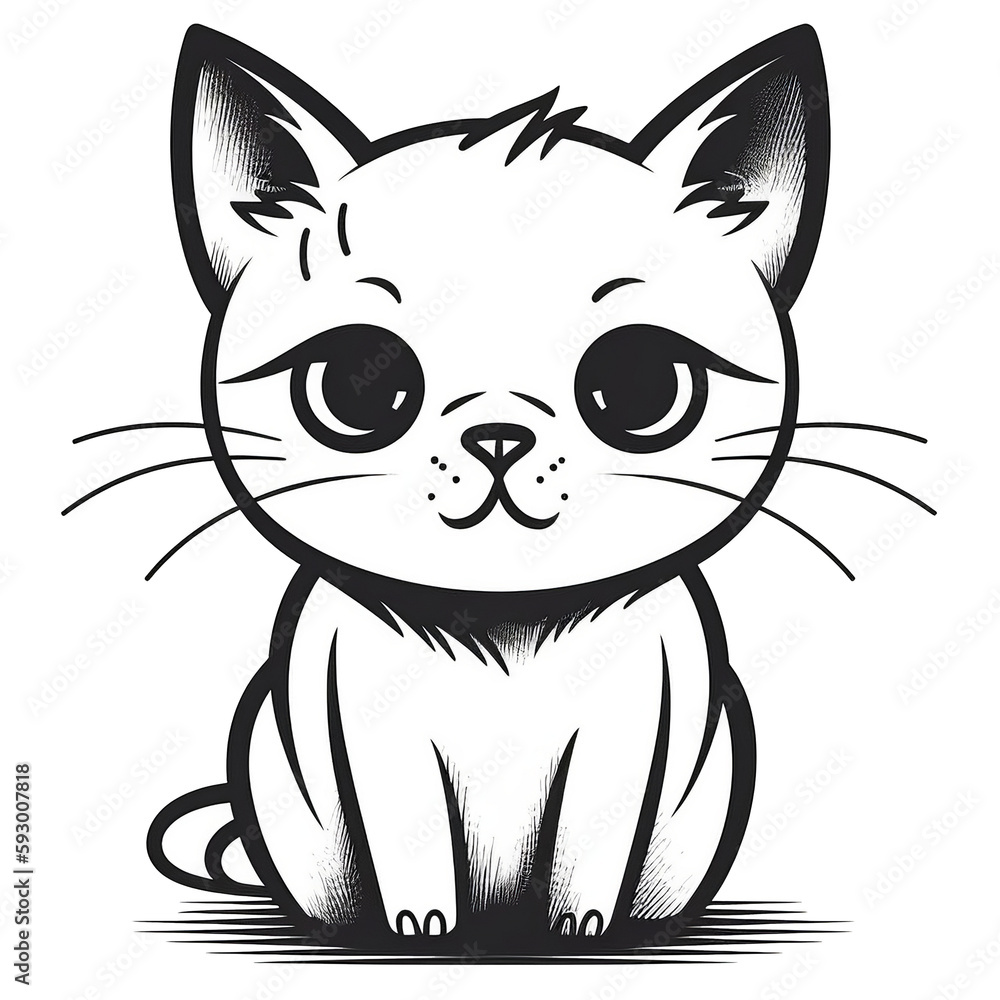 Hand Drawn Cat Set: Cute Cat Illustrations of Different Styles for Graphic Design Hand Drawn Cat Set: Cute Cat Illustrations of Different Styles for Graphic Design