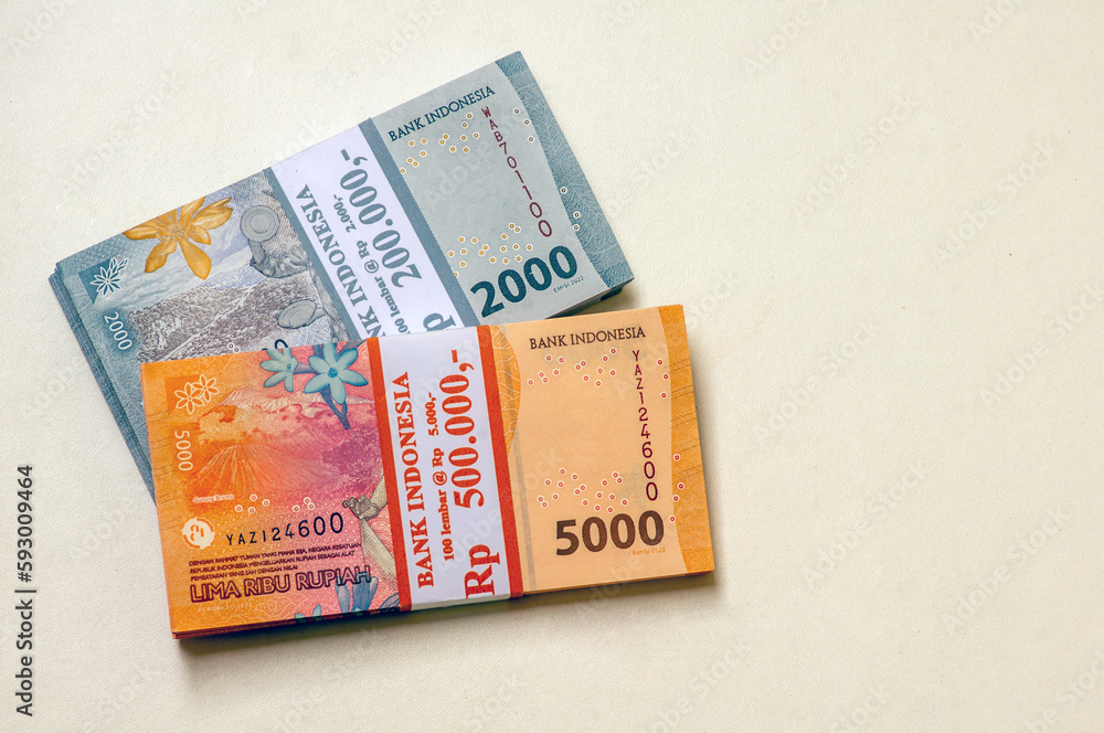 Indonesian money currency, Rupiah, in selected focus Indonesian money currency, Rupiah, in selected focus