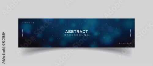 Linkedin banner abstract background with bubbles