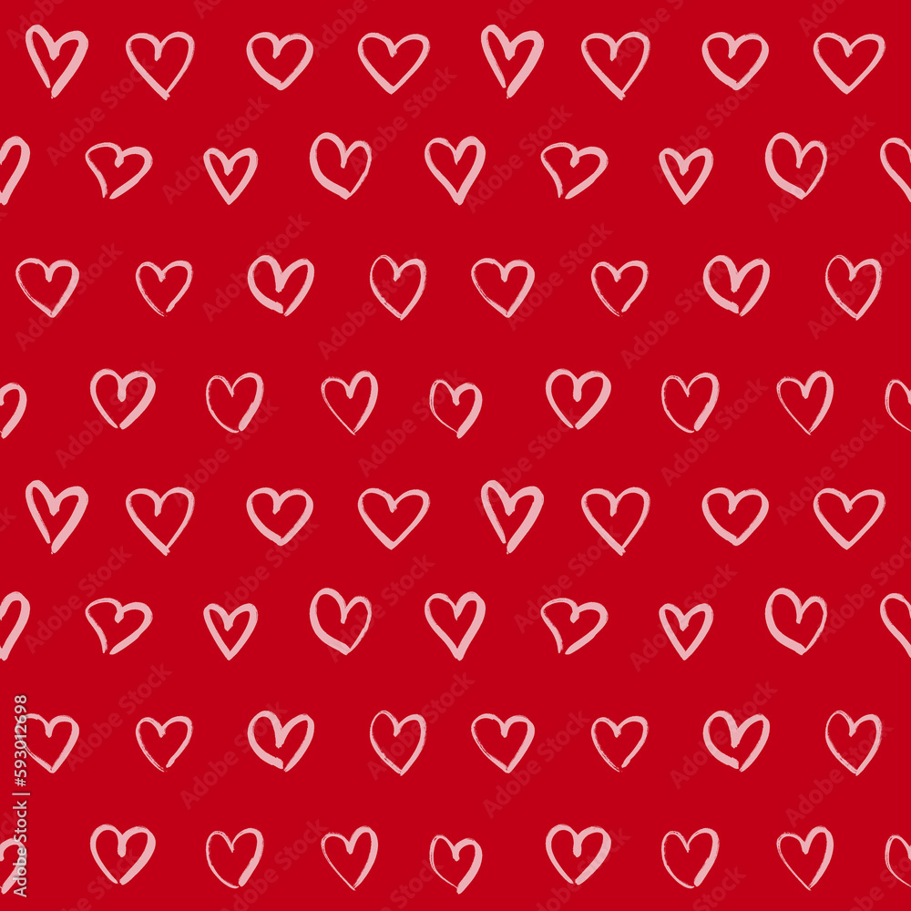 Seamless Pattern Hearts Seamless Pattern Hearts