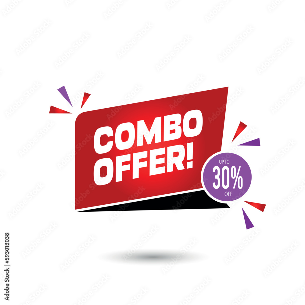 Combo Offer vector, icon and badge design