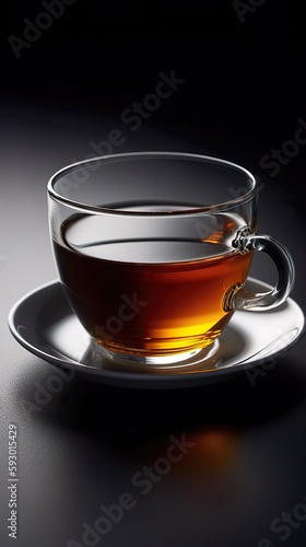 Teacup on a clean background