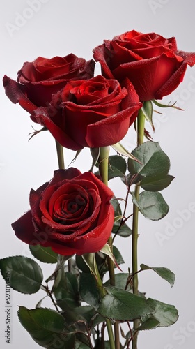 Roses on a clean background