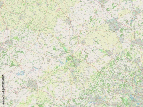 Oxfordshire, England - Great Britain. OSM. No legend