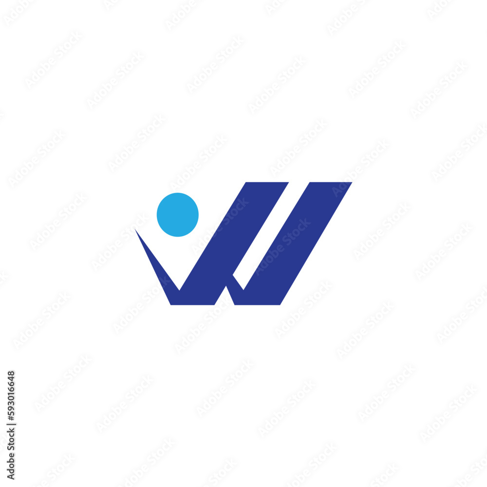 letter W logo template financial web design vector illustration letter W logo template financial web design vector illustration