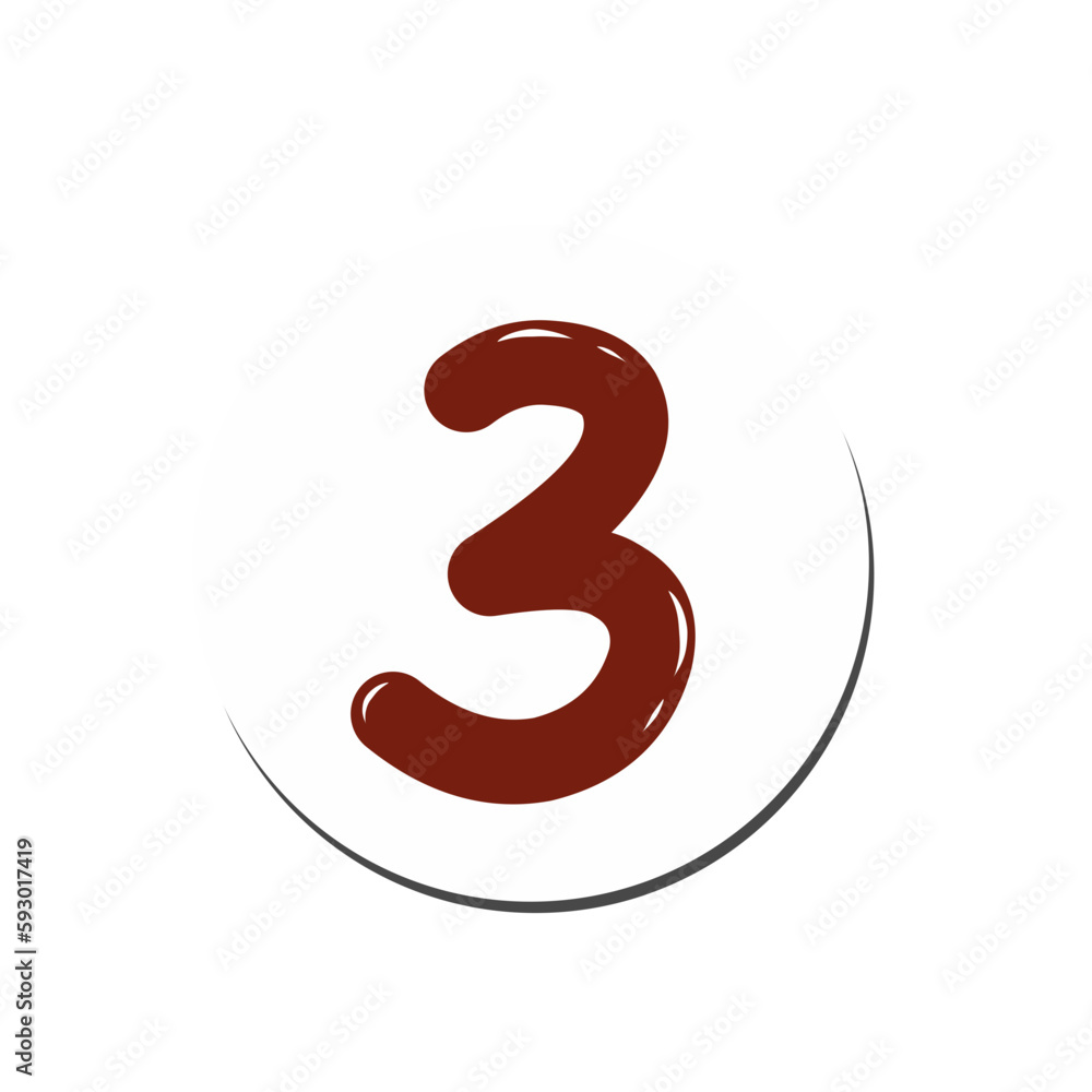 Fototapeta premium Cute Numbers