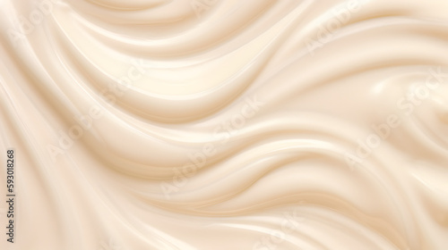 Neutral white brown colored milky velvet cream texture background.