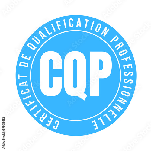 Symbole CQP certificat de qualification professionnelle  photo