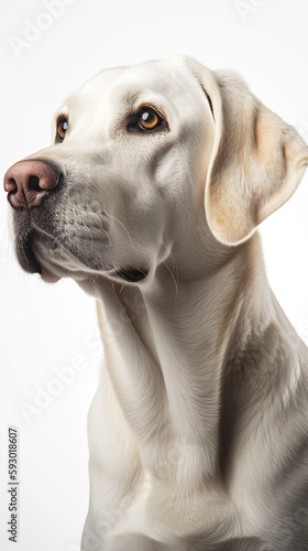 Dog on a clean background