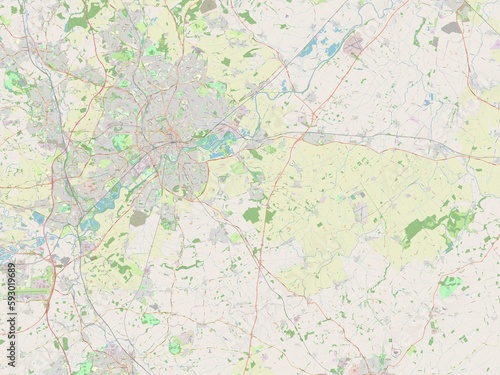 Rushcliffe, England - Great Britain. OSM. No legend