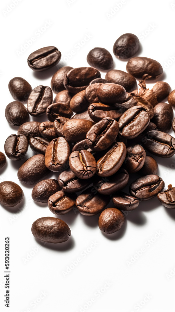 Coffeebeans on a white background Coffeebeans on a white background